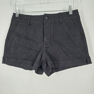 American Eagle High Rise Trouser Short Stretch Black 26W 2 NEW